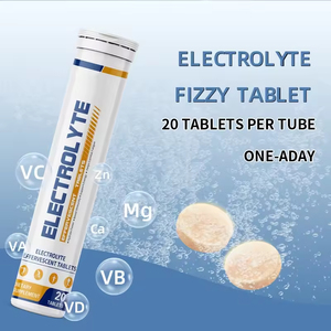 Comprimés effervescents d'<span class=keywords><strong>hydro</strong></span>électrolytes et de vitamines naturels et biologiques Halal, marque privée OEM ODM, pour adultes, hydratation rapide - Product Image 3