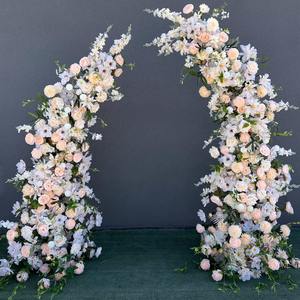 Arco de Boda para Exteriores ZMHLHYJY con Flores Artificiales de Seda Ecológicas de 2.5m de Altura, Decoración para Puerta, Cuerno de Buey, Cuerno de Oveja, Planta para Fiestas - Product Image 4
