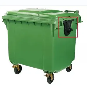660L/1110L 플라스틱 컨테이너 로고 쓰레기통 폐기물 용기