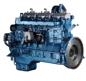 Mesin Diesel Starter Elektrik 6 Silinder Daya Siaga 300KW untuk Generator
