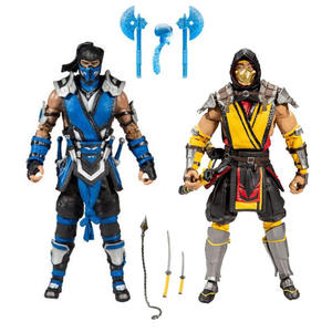 Figura de Acción Articulada de <span class=keywords><strong>Mortal</strong></span> Kombat, Scorpion y Sub-Zero, Muñeco de Vinilo Coleccionable, Modelo de Juguete - Product Image 1