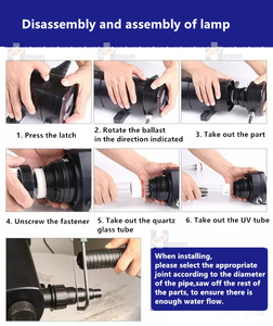 <span class=keywords><strong>Lampe</strong></span> <span class=keywords><strong>UV</strong></span> <span class=keywords><strong>pour</strong></span> traitement de l'eau en plastique submersible 24W Ultraviolet 468mm UVC Aquarium Fish Pond Light avec ballast - Product Image 3