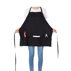 Tablier de cuisine sans manches personnalisé avec logo imprimé, en polyester, unisexe, réglable, pour salon de beauté, salon de manucure, barbier, travail, <span class=keywords><strong>serveuse</strong></span> - Product Image 4