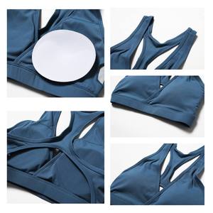 XINXU Nuevo Yoga Top Acolchado Secado rápido Fitness Sólido Alto impacto Gimnasio Chaleco Mujeres Sujetador deportivo - Product Image 3