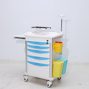 EM-ET070 응급 치료 ABS 플라스틱 마취 의학 트롤리 병원 가구 응급 치료를위한 의료 카트 - Product Image 2