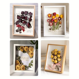 <span class=keywords><strong>Cadre</strong></span> <span class=keywords><strong>photo</strong></span> en bois pour souvenirs, souvenirs de mariage, artisanat, billets et photos - Cadres <span class=keywords><strong>photo</strong></span> carrés en bois - Product Image 5