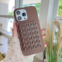 Support pliable à ventouse STYLESuction pour coque de téléphone portable Apple 16 Pro Max, iPhone 17, 16, 15, 1Plus – Étui de protection antichute en silicone