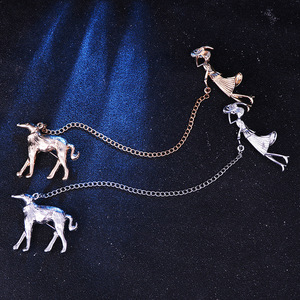Broche de aleación chapada para mujer con diseño de pino de mascota para amantes de los perros, insignia para abrigo - Product Image 2