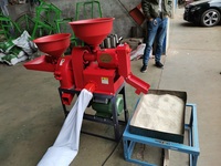 Machine à Usiner le Riz Polyvalente à Usage Domestique avec Décortiqueuse, Polisseuse et Batteuse de Riz
