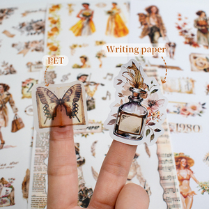 Libro di Adesivi Personalizzato con 20 Pagine e 20 Fogli in Vari Materiali, Rilegatura Perfetta, Forniture per Libri di Adesivi Fai-da-Te - Product Image 3