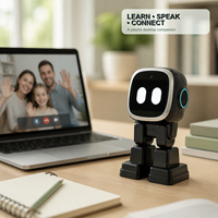 Robot intelligent dansant avec écran interactif tactile et mouvements bipèdes pour un divertissement ludique sur le bureau à la maison