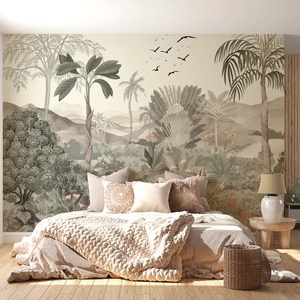 <span class=keywords><strong>Papier</strong></span> 3D écologique imperméable facile à installer soi-même, motif botanique tropical, forêt tropicale, arbre, plante, fleur, paysage <span class=keywords><strong>jungle</strong></span> pour salon - Product Image 1