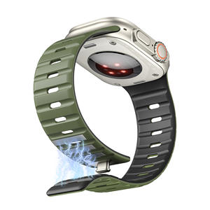 Correa Resistente Personalizada de 49 <span class=keywords><strong>mm</strong></span>, Correa de Reloj de Lujo Verde Naranja de 49 <span class=keywords><strong>mm</strong></span> para <span class=keywords><strong>Apple</strong></span> Ultra 3 2 Nomad Stratos - Product Image 3