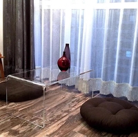 Étagère de présentation minimaliste en acrylique transparent, écologique et lavable, style nordique moderne, facile à assembler pour salon et table basse
