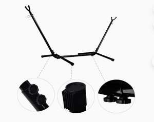 Support de hamac simple et double pour adulte intérieur Support de hamac de loisirs pour cour extérieure Support de hamac en tuyau de fer - Product Image 4
