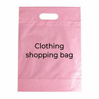 Sac à main pour magasin de vêtements - Sac en PE pour le shopping - Sac en plastique renforcé double couche - LOGO personnalisable