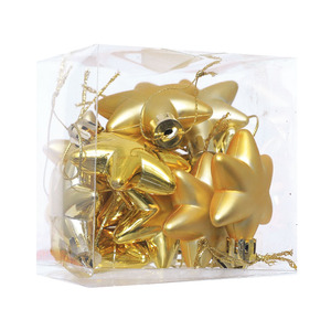 New Christmas Festival Decor Electroplated Hexagonal Star Xmas <b>Tree</b> Hanging Ornaments Wholesale - Product Image 6