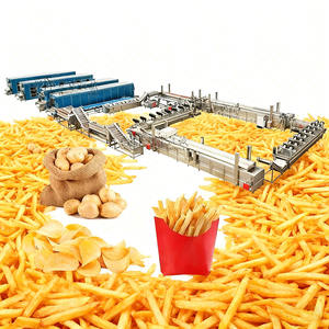 100 kg/h 200 kg/h 300 kg/h 500 kg/h 1000 kg/h automatico patatine fritte fresche congelate macchina per la produzione di patatine fritte - Product Image 3