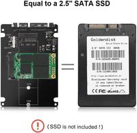Adaptador MSATA a SATA, Tarjeta Adaptadora de SSD M.2 SATA a SATA, Convertidor MSATA M.2 NGFF a USB para MSATA+M.2 2 en 1, Adaptador para SSD/HDD