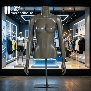 Mannequin de vitrine personnalisé en fibre de verre pour la partie supérieure du <span class=keywords><strong>corps</strong></span> féminin, demi-<span class=keywords><strong>corps</strong></span>, à prix réduit - Product Image 5