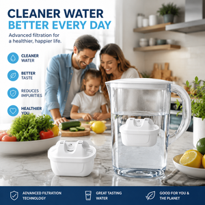 Cartucho de Filtro de Agua de Carbón Activado Premium para Purificador de Agua Doméstico, Repuesto para Jarra Purificadora - Product Image 1