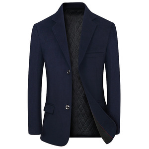 Nouvelle <span class=keywords><strong>veste</strong></span> de costume épaisse pour <span class=keywords><strong>homme</strong></span> 2026, coupe ajustée à un bouton, manteau sport en laine pour l'hiver, <span class=keywords><strong>blazer</strong></span> quotidien pour <span class=keywords><strong>homme</strong></span> d'affaires - Product Image 5