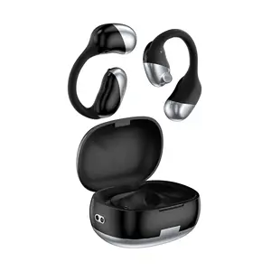 סיליקון אוזן הוק אוזניות פתוחות hifi סטריאו עם 5g מחוון סוללה סוג-c מחברים c עבור משחקי ספורט