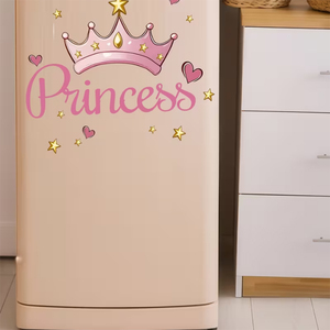 Nuevo diseño <span class=keywords><strong>de</strong></span> adhesivo <span class=keywords><strong>de</strong></span> <span class=keywords><strong>pared</strong></span> con corona <span class=keywords><strong>de</strong></span> princesa rosa y estrella <span class=keywords><strong>de</strong></span> amor, vinilo decorativo <span class=keywords><strong>para</strong></span> <span class=keywords><strong>pared</strong></span> <span class=keywords><strong>de</strong></span> dormitorio <span class=keywords><strong>de</strong></span> niña - Product Image 3
