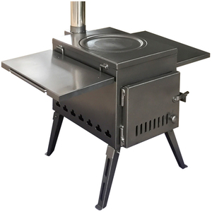Estufa <span class=keywords><strong>de</strong></span> Camping Portátil Innovadora <span class=keywords><strong>de</strong></span> Acero al Carbono, Madera <span class=keywords><strong>y</strong></span> Acero Inoxidable para Exteriores <span class=keywords><strong>y</strong></span> Hogar con Función <span class=keywords><strong>de</strong></span> Calefacción <span class=keywords><strong>de</strong></span> 6cm*l36cm*3pcs - Product Image 1