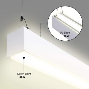 Thay đổi độ sáng LED tuyến tính Mặt dây chuyền dải ánh sáng có thể kết nối hệ thống treo kiến trúc chiếu sáng trang trí lịch thi đấu văn phòng treo trần ánh sáng - Product Image 2