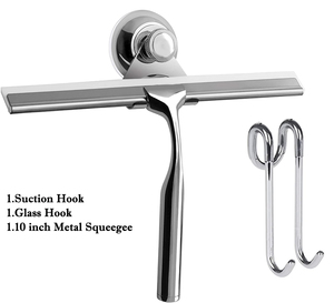 Vòi hoa sen cửa sổ giống cây chổi Cleaner thép không gỉ giống cây chổi thủy tinh phòng tắm xe gạt nước thiết lập với hút móc công cụ làm sạch - Product Image 3