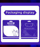 Gants de jeu pour téléphone à deux doigts, nouveau design, accessoires de jeu pour hommes et femmes avec fibre d'argent nanométrique, nouveau gant de jeu pour écran tactile