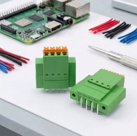 Connecteurs de bornes mâles-femelles OEM à profil bas avec embout à ressort à bride de 3,81 mm et connecteurs de bornes mâles-femelles à bride droite/à angle droit pour PCB
