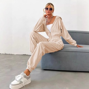 Jumpsuit de Manga Larga para Mujer JAC22 T1288Z, Nueva Colección de Moda, Casual, con Frente Semiabierto, Cintura Elástica, Terciopelo, Ajustado - Product Image 3