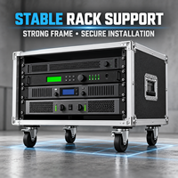 Rack portable en aluminium 4U à 26U pour équipement audio, armoire d'amplificateur blanche pour DJ, scène, karaoké à domicile et systèmes sonores KTV