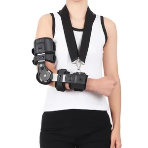 의료용 팔꿈치 보호대 조정 가능한 ROM 팔꿈치 팔 보호대 팔꿈치 팔 고정기 보조기 어깨 지원