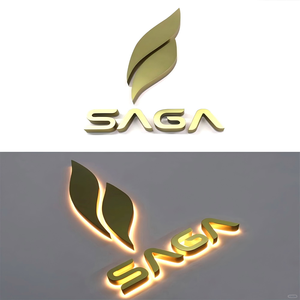 Tùy chỉnh Electroplated Titan <span class=keywords><strong>LED</strong></span> Đèn nền signage cho thương mại dấu hiệu ngoài trời thư kênh - Product Image 3