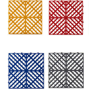 Tapis de sol d'épissure de salle de lavage de voiture en PVC haute résistance bon marché Carrelage de garage à emboîtement en plastique Pp - Product Image 2