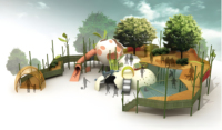 Nouveau toboggan d'équipement de terrain de jeu extérieur conçu sur mesure pour le parc Scenic Spot of Culture and Tourism Amusement Facility