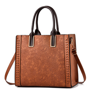 Nouveau Sac à Main de Luxe Rétro en Cuir Gaufré avec Dentelle, Sac à Bandoulière de Bureau de Haute Qualité pour Femme, Sac Messager - Product Image 6
