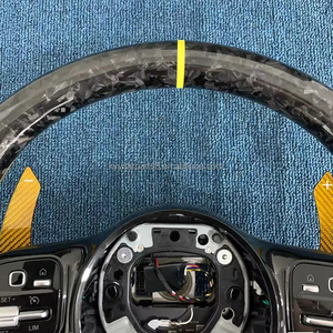 Volante de Fibra de Carbono Mate Personalizado para <span class=keywords><strong>Mercedes</strong></span> Benz <span class=keywords><strong>AMG</strong></span> Clase A, B, C, E, GLS, GLA, S, W204, <span class=keywords><strong>C63</strong></span>, W172, 809, Gran Venta - Product Image 6