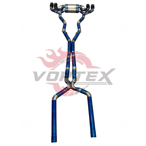 ท่อไอเสีย Vortex Titanium Valvetronic สำหรับ F92 F93 M8 4.4T S63 ระบบแคทแบ็กสมรรถนะสูงสำหรับการแข่งขัน ชุด Pie-cut สีน้ำเงิน - Product Image 2