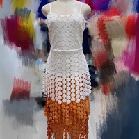 Robe longue d'été sans manches à bretelles pour femme, décontractée, dos nu, coupe trapèze, à franges dégradées, ajustée, pour les vacances et les soirées