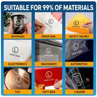 Autocollants de transfert UV personnalisés, pelables, avec logo, imperméables, étiquettes 3D en cristal pour verre, métal, bois, céramique