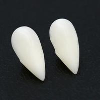 Dents de Vampire Crocs avec Adhésif Horreur d'Halloween Fausses Dents Accessoires de Cosplay Mascarade Décoration de Fête 13/15/17/19mm