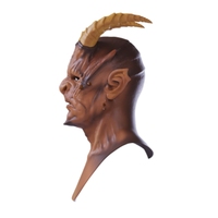 Masque masculin réaliste en silicone, couvre-chef animal, masque de tête de dragon, gants en silicone, griffes, costume d'Halloween, masques de fête
