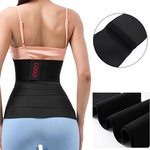 Özel Logo kadınlar Postpardum mide kemeri 13cm döngü bel bandı dikişsiz kilo karın bel eğitmen şekillendirici Wrap - Product Image 3