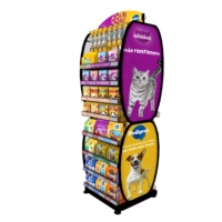 Support d'exposition personnalisé pour produits pour animaux de compagnie, en métal, adapté aux magasins de détail professionnels, à des fins d'exposition.