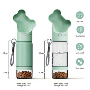 Bottiglia d'Acqua per Cani 2 in 1 con Logo Personalizzato, 14oz/19oz, in Acciaio Inox con Isolamento Sottovuoto, Ciotola per Cibo per Animali Domestici - Product Image 2