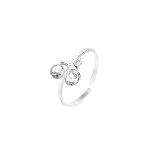 S925 Sterling Silver Bow <b>Ring</b> For Women <b>Thin</b> Open Design Everyday Wear Jewelry - Product Image 5